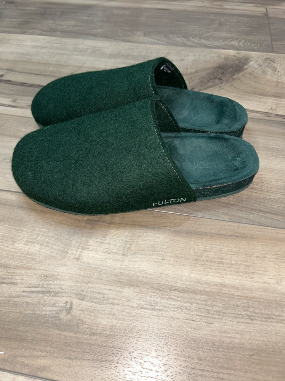 Fulton House Slippers Forest Green Size 11 - Picture 6 of 9